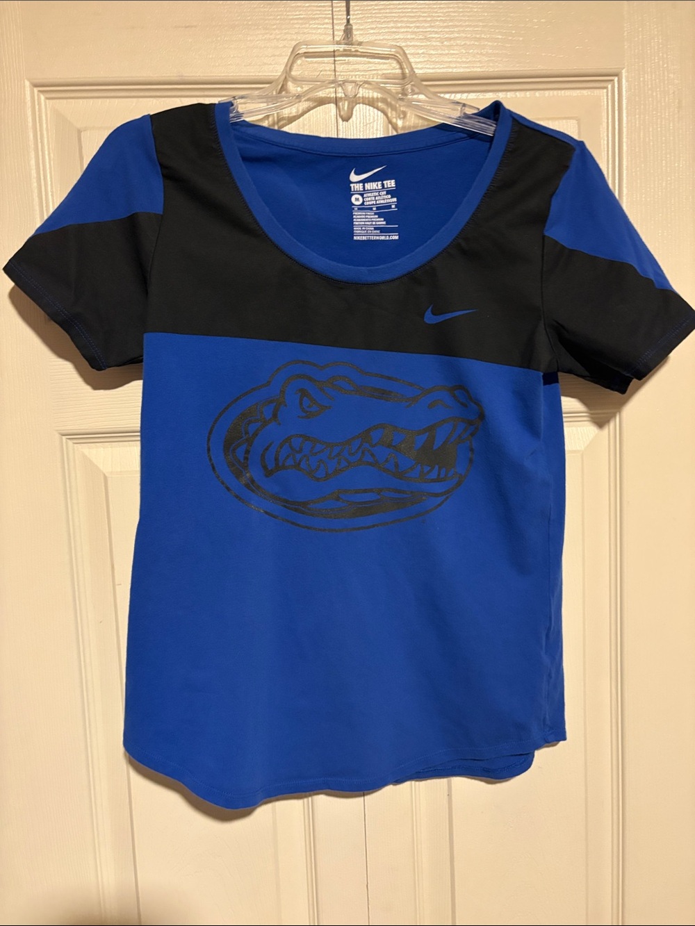 Nike Blue and Black Short-Sleeve Gators Tee